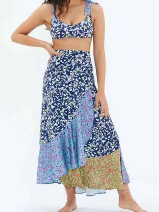 summersalt Dresses & Skirts - SUMMERSALT TANYA TAYLOR BEACH TO BRUNCH WRAP SKIRT XL